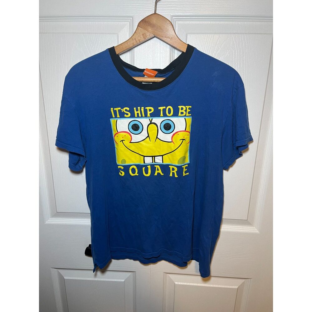 Nickelodeon SpongeBob SquarePants T-Shirt Women’s Small “It’s Hip to Be Square”